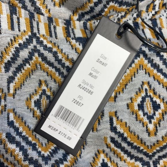 Romeo and Juliet Mock Neck Multi Long Top Size Small - Picture 5 of 5